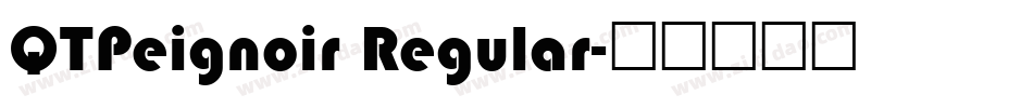 QTPeignoir Regular字体转换